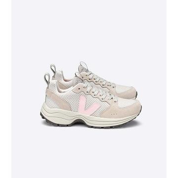 Women's Veja VENTURI HEXAMESH Running Shoes White/Pink | ZA 442DFM